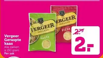 Coop Vergeer Geraspte kaas aanbieding