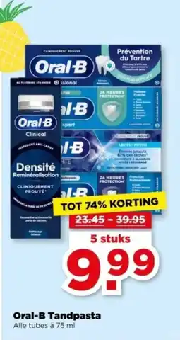 PLUS Oral-B Tandpasta aanbieding