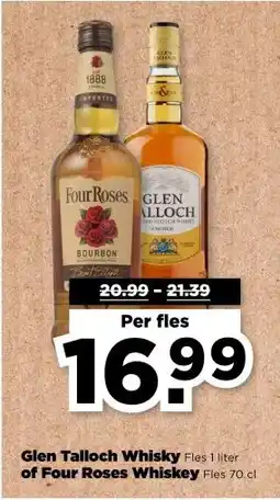 PLUS Glen Talloch Whisky of Four Roses Whiskey aanbieding