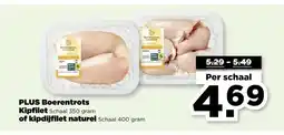 PLUS PLUS Boerentrots Kipfilet of kipdijfilet naturel aanbieding