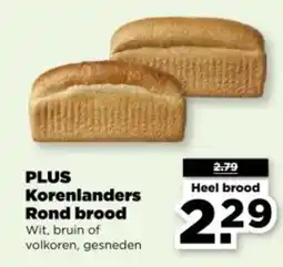 PLUS PLUS Korenlanders Rond brood aanbieding