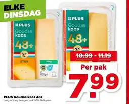 PLUS PLUS Goudse kaas 48+ aanbieding