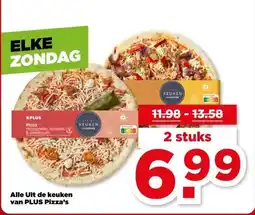 PLUS Alle Uit de keuken van PLUS Pizza's aanbieding