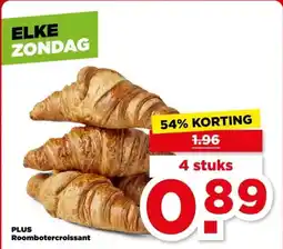 PLUS PLUS Roombotercroissant aanbieding