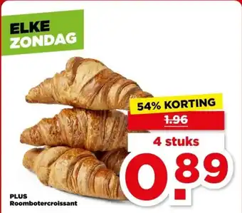 PLUS PLUS Roombotercroissant aanbieding