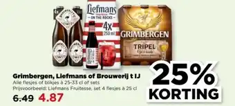 PLUS Grimbergen, Liefmans of Brouwerij t IJ aanbieding