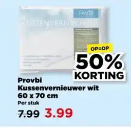 PLUS Provbi Kussenvernieuwer wit aanbieding