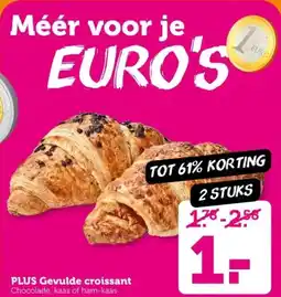 Coop Plus gevulde croissant aanbieding