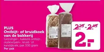 Coop PLUS Ontbijt- of kruidkoek van de bakkerij aanbieding