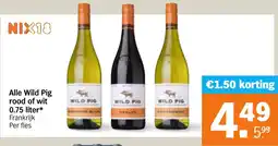 Albert Heijn Alle Wild Pig rood of wit aanbieding