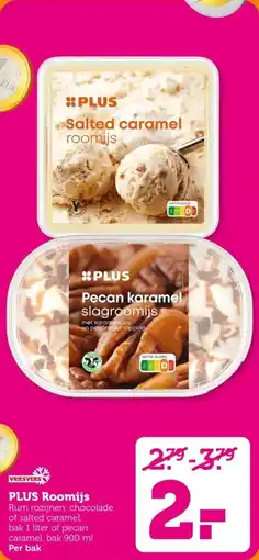 Coop Plus roomijs aanbieding