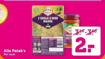 Coop Alle Patak's aanbieding