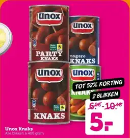Coop Unox Knaks aanbieding