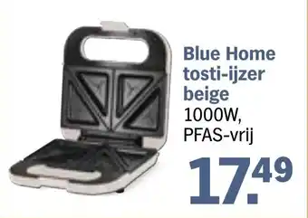 Albert Heijn Blue Home tosti ijzer beige aanbieding