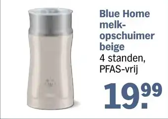 Albert Heijn Blue Home melk opschuimer beige aanbieding