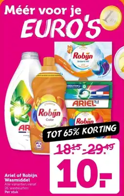 Coop Ariel of Robijn Wasmiddel aanbieding