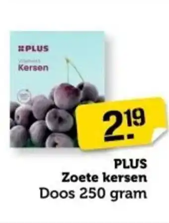 Coop Plus zoete kersen aanbieding