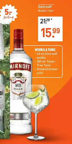 Albert Heijn Wodka & tonic aanbieding