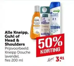 Coop Alle Kneipp, Guhl of Head & Shoulders aanbieding