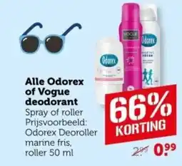 Coop Alle Odorex of Vogue deodorant aanbieding
