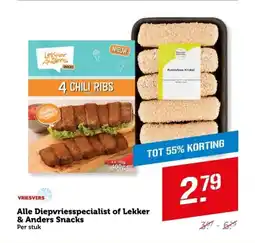Coop Alle Diepvriesspecialist of Lekker & Anders Snacks aanbieding