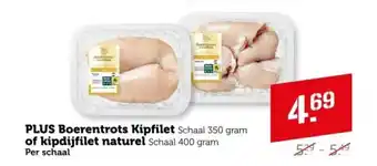 Coop Plus boerentrots kipfilet of kipdijfilet naturel aanbieding