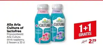 Coop Alle Arla Cultura of lactofree aanbieding