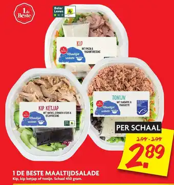 Dekamarkt 1 de Beste maaltijdsalade 450g aanbieding