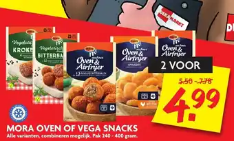 Dekamarkt Mora Oven of Vega Snacks 240-400g aanbieding