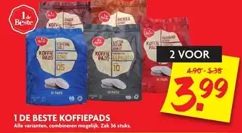 Dekamarkt 1 de Beste Koffiepads aanbieding