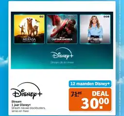 Albert Heijn Stream 1 jaar Disney aanbieding