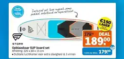Albert Heijn STORM Opblaasbaar SUP board set aanbieding