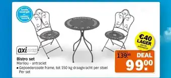 Albert Heijn axi LIVING Bistro set aanbieding