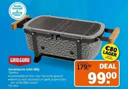 Albert Heijn GRILLGURU Keramische tafel-BBQ Tabletop aanbieding