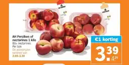 Albert Heijn AH Perziken of nectarines 1 kilo aanbieding