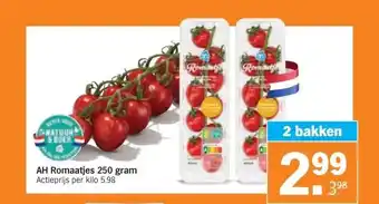 Albert Heijn AH Romaatjes 250 gram aanbieding
