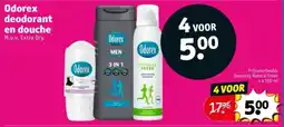 Kruidvat Odorex deodorant en douche aanbieding