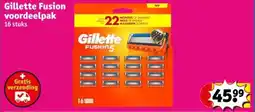 Kruidvat Gillette Fusion voordeelpak aanbieding