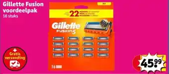 Kruidvat Gillette Fusion voordeelpak aanbieding