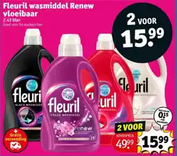 Kruidvat Fleuril wasmiddel Renew vloeibaar aanbieding