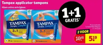 Kruidvat Tampax applicator tampons aanbieding