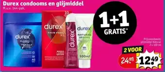 Kruidvat Durex condooms en glijmiddel aanbieding
