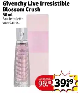 Kruidvat Givenchy Live Irresistible Blossom Crush aanbieding