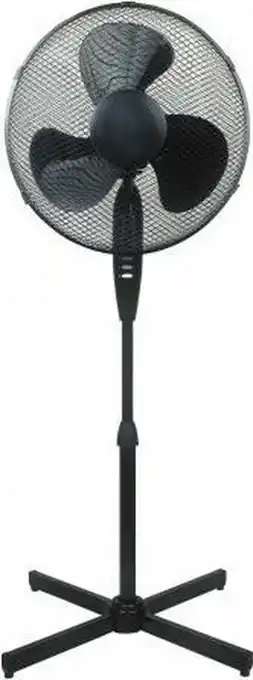 Bol.com Klausberg 7472 - Staande ventilator op statief - zwart - 40 cm aanbieding
