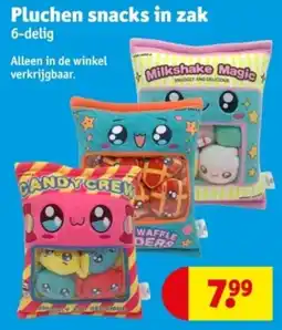 Kruidvat Pluchen snacks in zak aanbieding