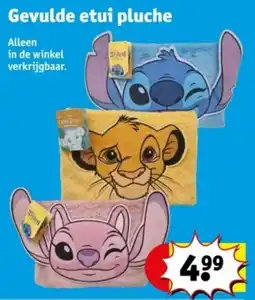 Kruidvat Gevulde etui pluche aanbieding