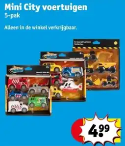Kruidvat Mini City voertuigen aanbieding