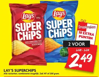 Dekamarkt Lay's Superchips 147g aanbieding