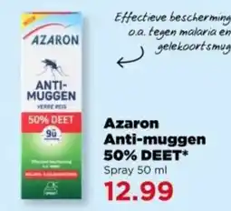 PLUS Azaron Anti-muggen 50% DEET Spray aanbieding