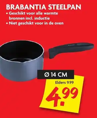 Dekamarkt Brabantia Steelpan aanbieding